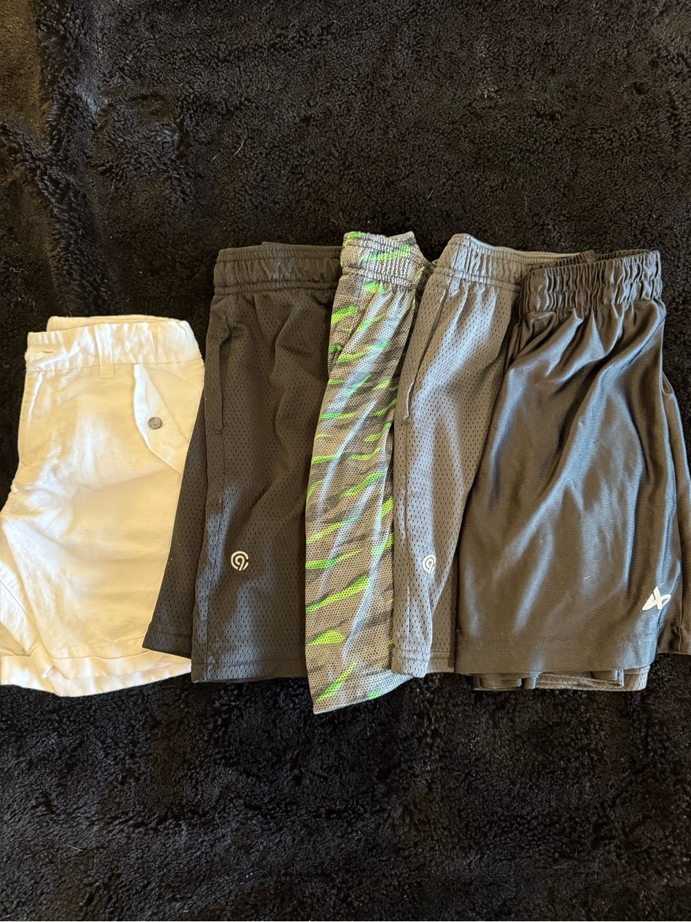 Lot of boys shorts (size 6, 6/7), Janie and Jack, Champion, Athletech